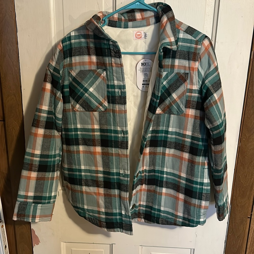 NWT flannel Jacket kids XXL adult Small